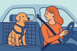 Koiran kuljetus autossa – häkki ja turvavaljaat