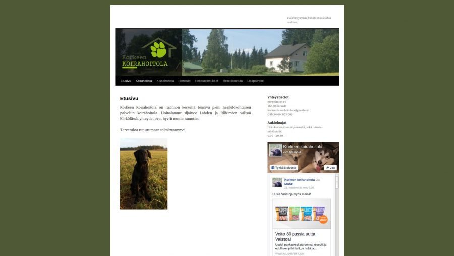 Korkeen Koirahoitola Tmi